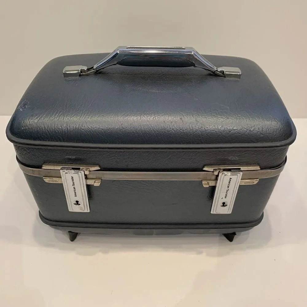 Vintage Train Case American Tourister Luggage Mid Century Carry‎ On